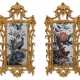 A PAIR OF CHINESE EXPORT REVERSE-PAINTED MIRRORS - Foto 1