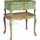 A LOUIS XV ORMOLU-MOUNTED AND BRASS-INLAID GREEN-STAINED HORN COFFER-ON-STAND - Foto 1