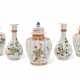 A CHINESE EXPORT PORCELAIN FAMILLE VERTE FIVE-PIECE GARNITURE - фото 1