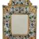A NORTH ITALIAN GILT-METAL, ROCK CRYSTAL, COLORED AND CLEAR GLASS-MOUNTED MIRROR - фото 1