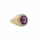 Ring mit Amethyst im Bufftop-Schliff - Foto 1