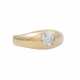 Ring mit Altschliffdiamant ca. 0,5 ct, - photo 1