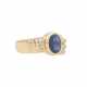 Ring mit Saphir ca. 1,5 ct und Brillanten - photo 1