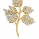 NO RESERVE | TIFFANY & CO., JEAN SCHLUMBERGER DIAMOND 'FIVE LEAVES' BROOCH - фото 1