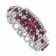 SEAMAN SCHEPPS ART DECO RUBY AND DIAMOND BRACELET - photo 1