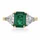 CARTIER EMERALD AND DIAMOND RING - photo 1