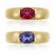 NO RESERVE | CHAUMET PINK TOURMALINE AND GOLD RING AND CHAUMET IOLITE AND GOLD RING - фото 1