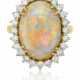 NO RESERVE | TIFFANY & CO. OPAL AND DIAMOND RING - фото 1