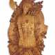 A LARGE FRENCH CARVED PINE MILITARY TROPHY - Foto 1