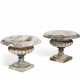 A PAIR OF FRENCH BRECHE VIOLETTE MARBLE URNS - фото 1