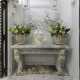 A BRECHE VIOLETTE AND WHITE MARBLE CONSOLE TABLE - photo 1