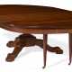 A GERMAN MAHOGANY EXTENSION DINING TABLE - photo 1