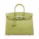 A VERT ANIS OSTRICH BIRKIN 35 WITH PALLADIUM HARDWARE - Foto 1