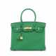 A CUSTOM BAMBOU & ÉTOUPE TOGO LEATHER BIRKIN 30 WITH GOLD HARDWARE - фото 1