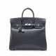 AN ARDOISE CALF BOX LEATHER HAC BIRKIN 32 WITH PALLADIUM HARDWARE - photo 1