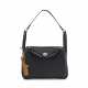 A BLACK & TOFFEE CLÉMENCE LEATHER VERSO LINDY 30 WITH PALLADIUM HARDWARE - фото 1