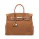 A BARÉNIA FAUBOURG LEATHER BIRKIN 35 WITH PALLADIUM HARDWARE - фото 1