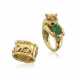 NO RESERVE - CARTIER GOLD RING AND A MULTI-GEM RING - фото 1