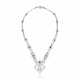 MIKIMOTO CULTURED PEARL, DIAMOND AND SAPPHIRE NECKLACE - фото 1