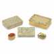 TWO GOLD-MOUNTED HARDSTONE VINAIGRETTES AND THREE SILVER-GILT SNUFF-BOXES - photo 1