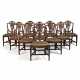 A SET OF TEN GEORGE III MAHOGANY DINING-CHAIRS - photo 1