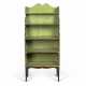 A REGENCY-STYLE EBONISED AND GREEN-PAINTED WATERFALL BOOKCASE - Foto 1