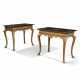 A PAIR OF GEORGE I GILT-GESSO AND JAPANESE LACQUER SIDE TABLES - фото 1