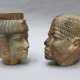 Two Stone Heads in Egyptian Taste - photo 1