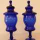 Pair of blue glass Goblets - Foto 1