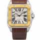 CARTIER. A STAINLESS STEEL AND 18K GOLD AUTOMATIC WRISTWATCH WITH SWEEP CENTRE SECONDS AND GUARANTEE - фото 1