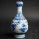 Blau-weiße Knoblauch-Mund-Vase, Daoguang-Sechs-Zeichen-Marke, wahrscheinlich aus dieser Zeit (1782 - 1850) - фото 1