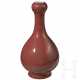 Kupferrote Knoblauch-Mund-Vase, China, 20. Jhdt. - Foto 1