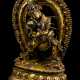 Feuervergoldete Bronze von Samvara und NAIRATMYA - Foto 1