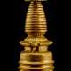 Feuervergoldeter Stupa aus Bronze - Foto 1