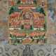 Thangka des Padmasambhava in Seidenbrokat-Montierung - фото 1