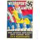 Werbeplakat für niederländische Freiwillige "Weersport Kampen - Denen-Duitschers-Nederlanders-Noren-Vlamingen-Walen één in Weersportkampen" - Foto 1