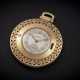 CARTIER, AN INTERESTING AND NOVEL GOLD POCKET WATCH WITH ROULETTE WHEEL - photo 1
