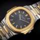 PATEK PHILIPPE, NAUTILUS REF. 3700AJ, A RARE AND ICONIC TWO-TONE WRISTWATCH - фото 1