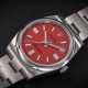 ROLEX, OYSTER PERPETUAL REF. 124300, A STEEL AUTOMATIC WRISTWATCH WITH CORAL RED DIAL - фото 1