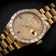 ROLEX, DAY-DATE REF. 18168, GOLD AND DIAMOND-SET AUTOMATIC WRISTWATCH WITH PAVED DIAMOND AND RUBY DIAL - фото 1
