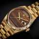 ROLEX, DAY-DATE REF. 18038, A GOLD AUTOMATIC WRISTWATCH WITH TIGER EYE DIAL - Foto 1