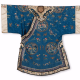 Veste de femme en soie bleue et beige Chine - Fin XIXe - photo 1