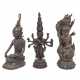 3 Figuren aus Bronze, MANDALAY/BURMA: - photo 1