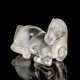 Liegendes Pferd aus transparentem Kristall mit feiner Gravur - photo 1