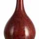 Grosse Flambé-Flaschenvase mit rot-schwarzer Glasur - фото 1