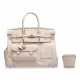 A LIMITED EDITION NATA CANVAS & SWIFT LEATHER CARGO BIRKIN 35 WITH PALLADIUM HARDWARE - фото 1