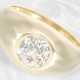 Ring: massiver Goldschmiedering mit schönem Altschliff-Diamanten von ca. 1,75ct - photo 1