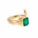 Ring mit Smaragd 2,56 ct (punziert) und Diamanten ca. 0,04 ct, - photo 1