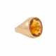 Ring mit ovalem Citrin ca. 7 ct, - photo 1