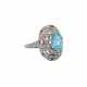 Ring mit feinem Aquamarin ca. 1,6 ct, - Foto 1